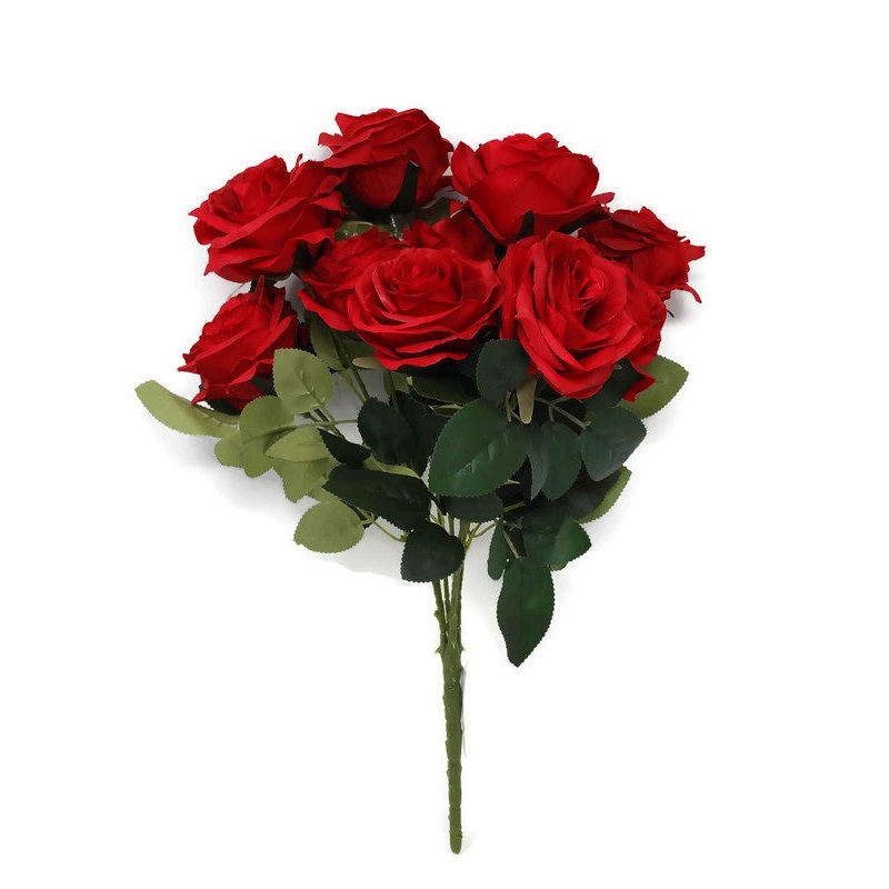 10 Head Rose Bush x 44cm – Red