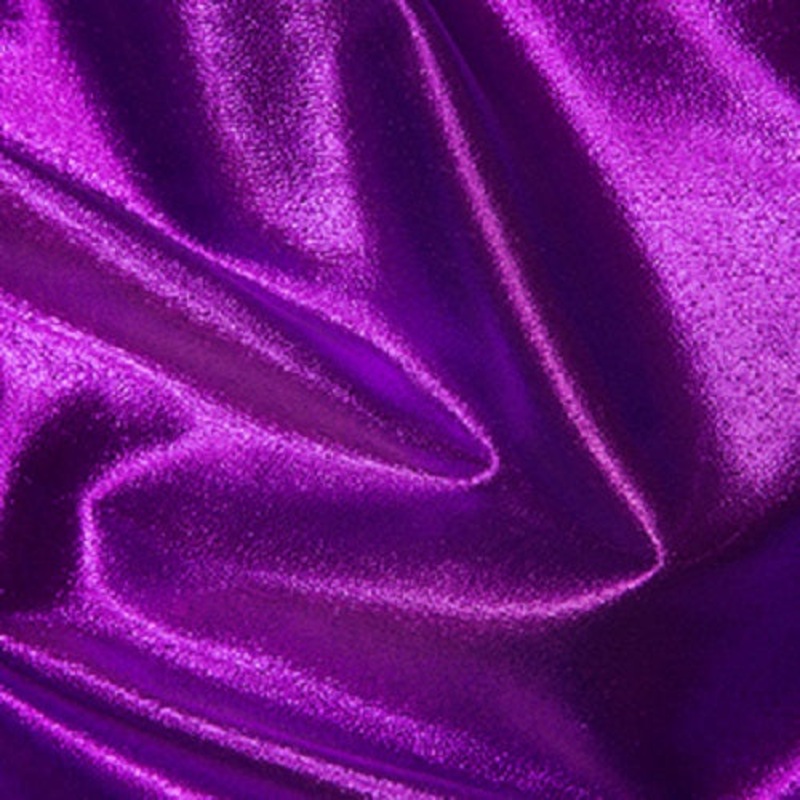 Metallic Paper Nylon Lame Fabric x 112cm – Purple – LAMEP