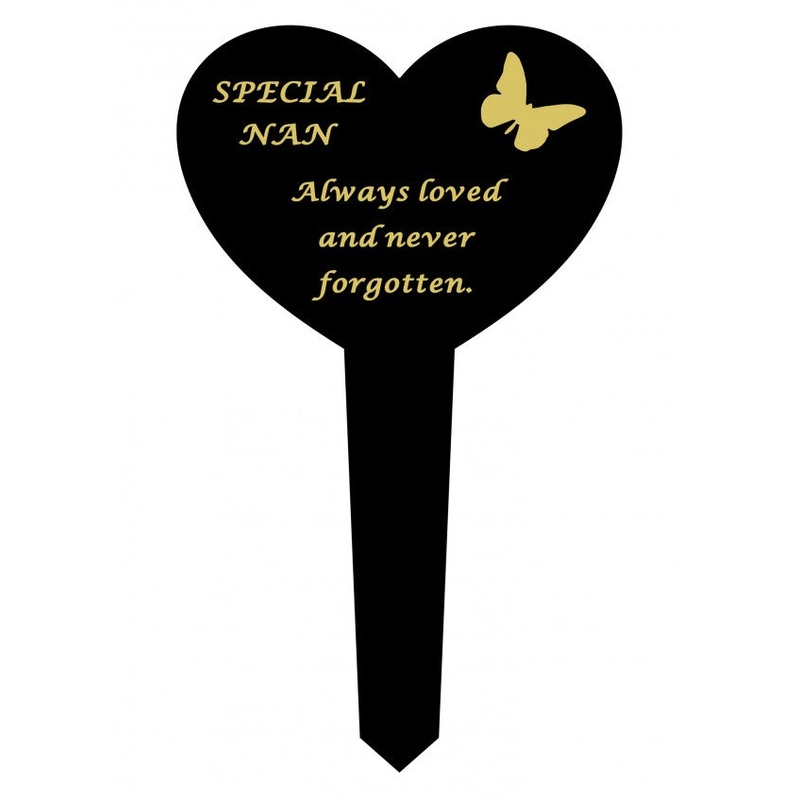 Plastic Black Heart Spike – Special Nan