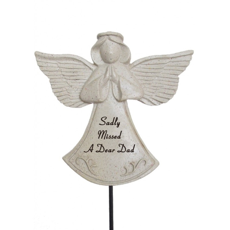 Sadly Missed Guardian Angel Memorial Stick – A Dear Dad