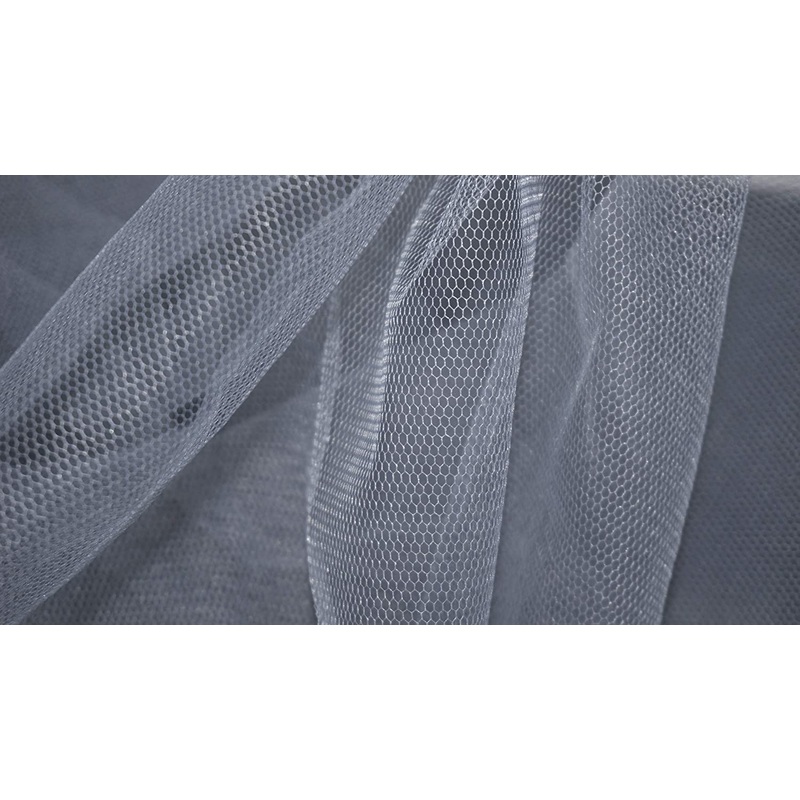 1 metre Flare Free Dress Net Fabric Dark Grey