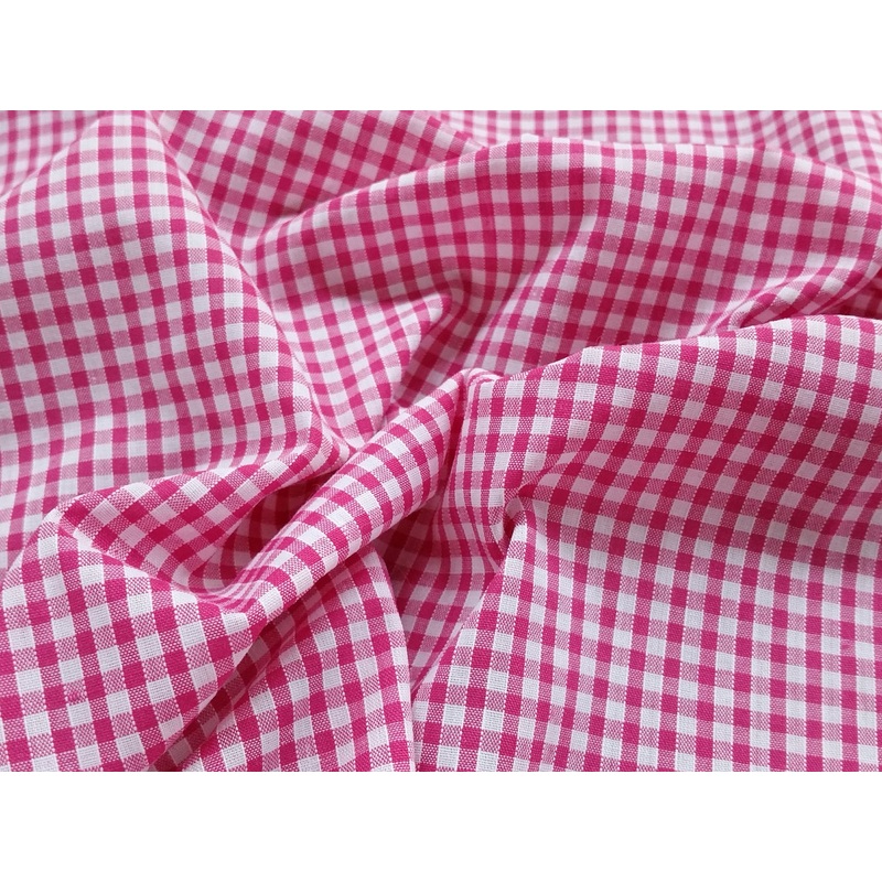 1 Metre Gingham 1/8 Check Polycotton Fabric x 112cm – Cerise