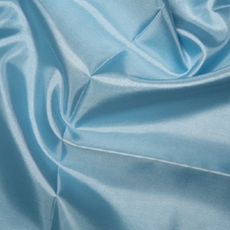 1 Metre Habotai Powder Blue Silk Lining Fabric 100% Polyester  145cm / 58 wide