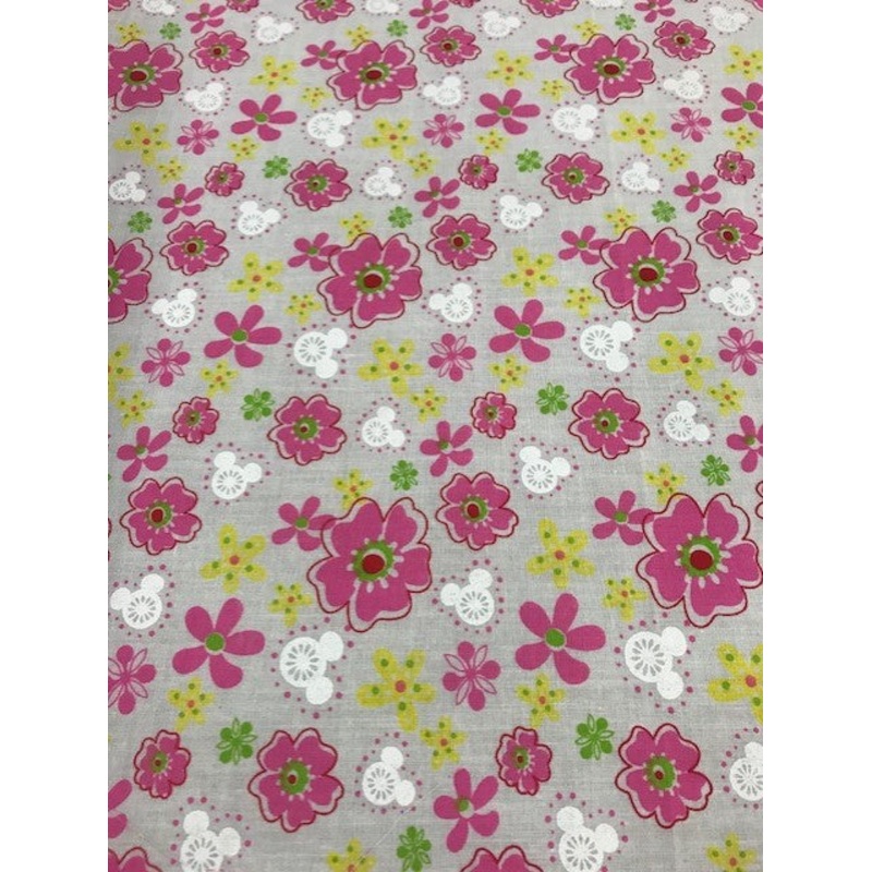 1 Metre Pink Petunia Polycotton Fabric x 112cm –  Vintage 60’s