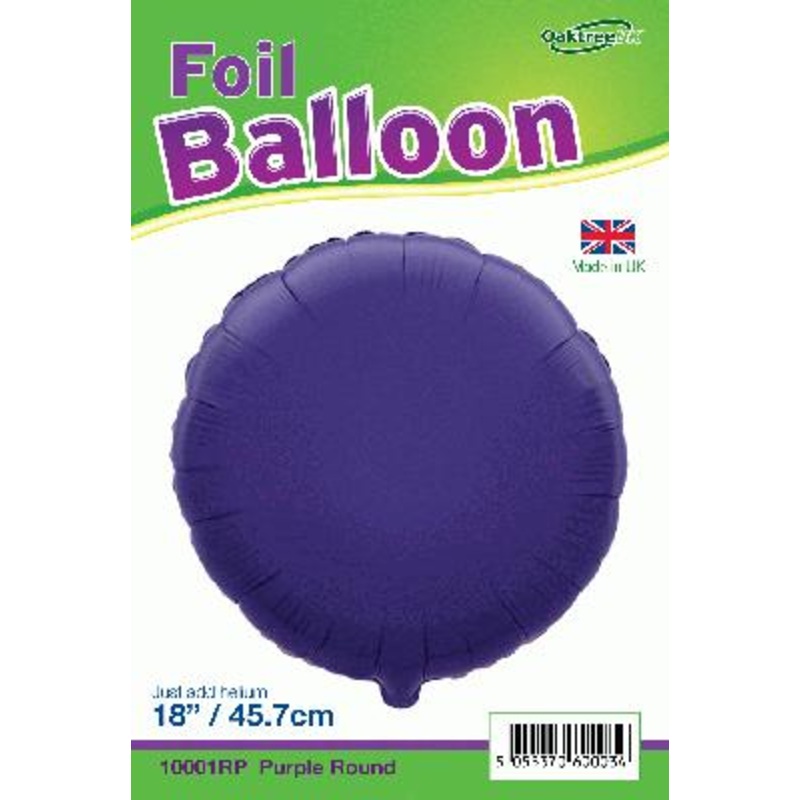 18 Foil Round Balloon – Purple