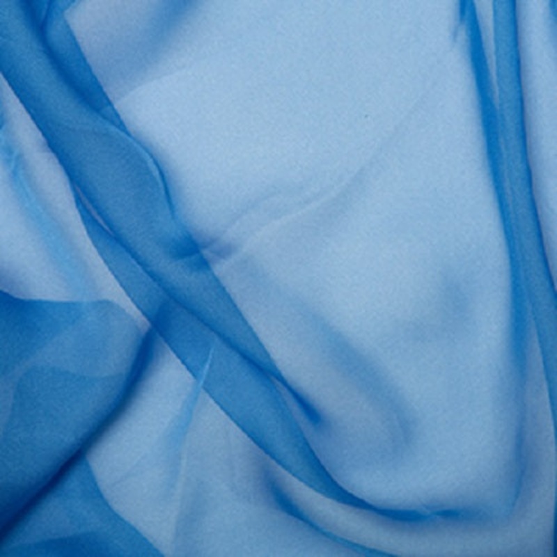 1 Metre Chiffon Cationic Fabric x 145cm – Copen Blue