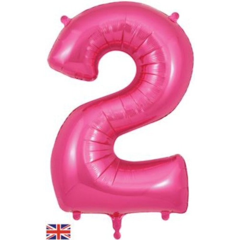 Pink  34 Foil Balloon Number – 2