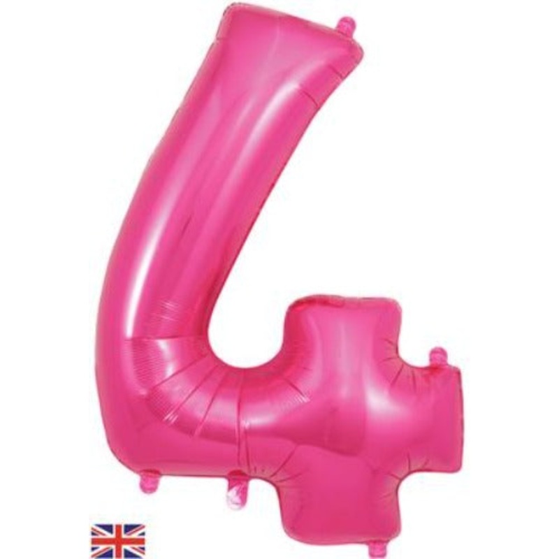 Pink  34 Foil Balloon Number – 4