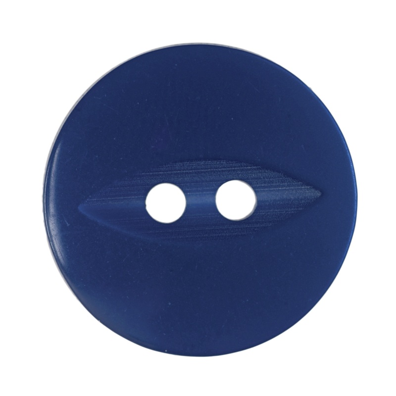 14mm-Pack of 8, Mid Blue Fisheye Buttons
