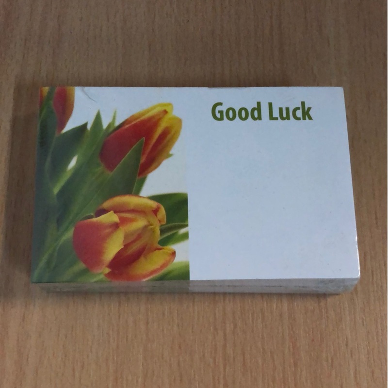 50 Florist Cards – Good Luck – Tulips