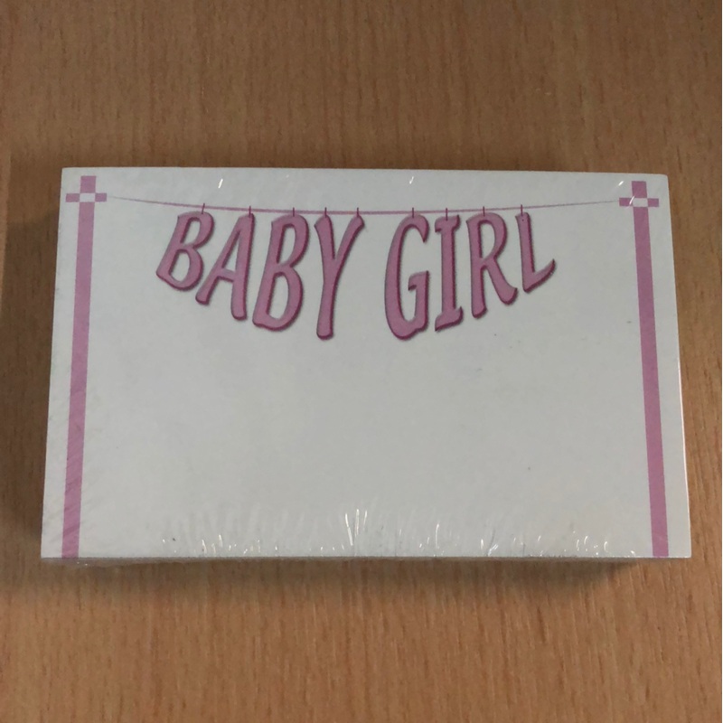 50 Florist Cards – Pink – Baby Girl