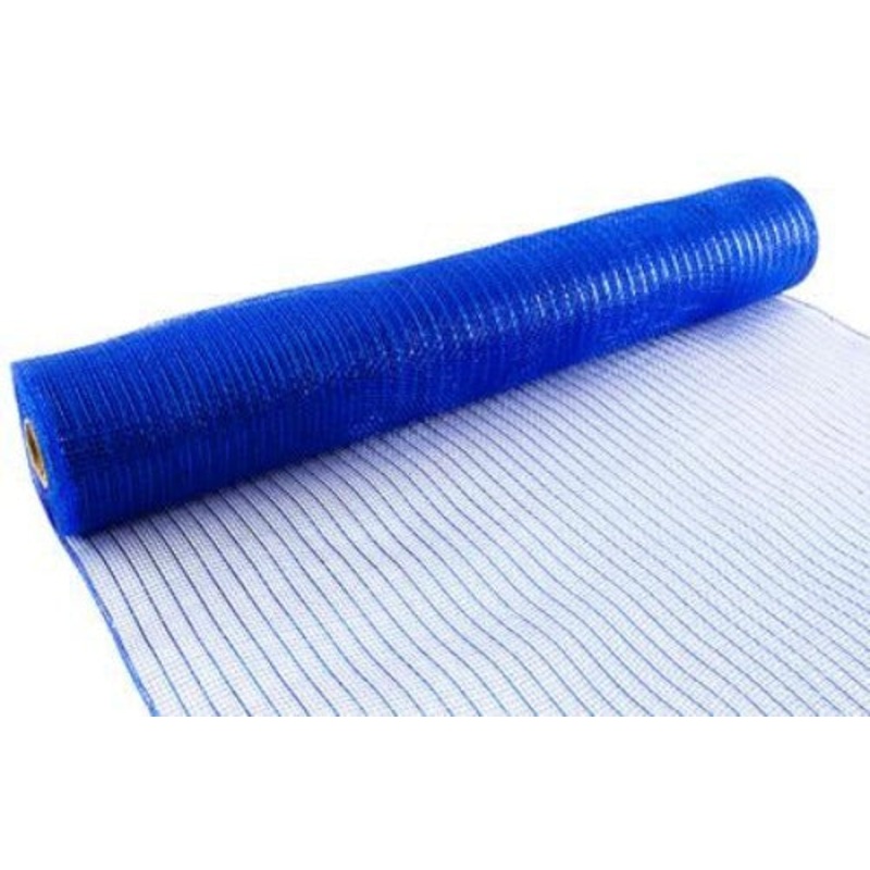 Deco Mesh 53cm x 9.1m (10yds) – Metallic Royal Blue