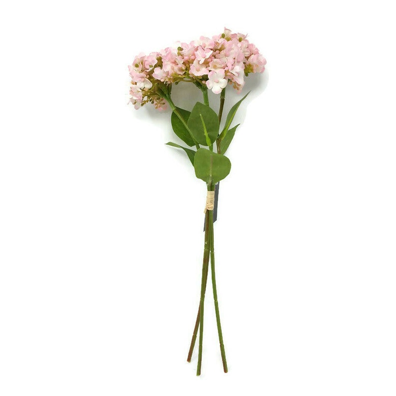 Petite Hydrangea Blossom Flower Posy x 32cm – Baby Pink