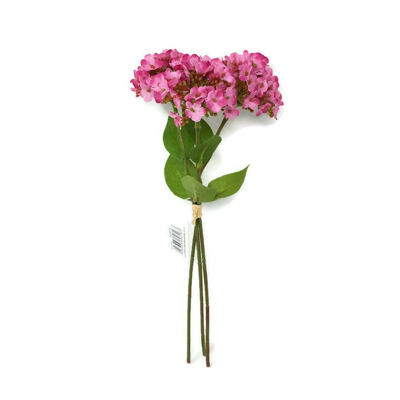 Petite Hydrangea Blossom Flower Posy x 32cm – Hot Pink