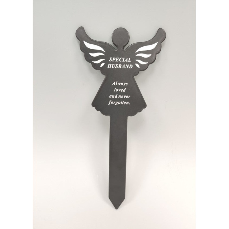 Plastic Black Angel Stake – Special Husband