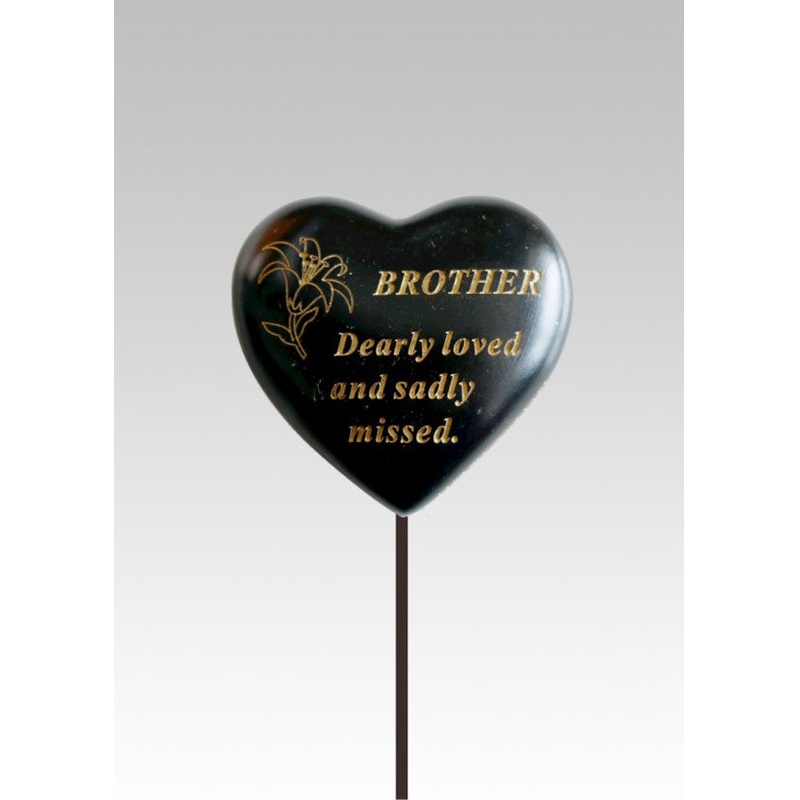 Black & Gold Lily Heart Stick – Brother