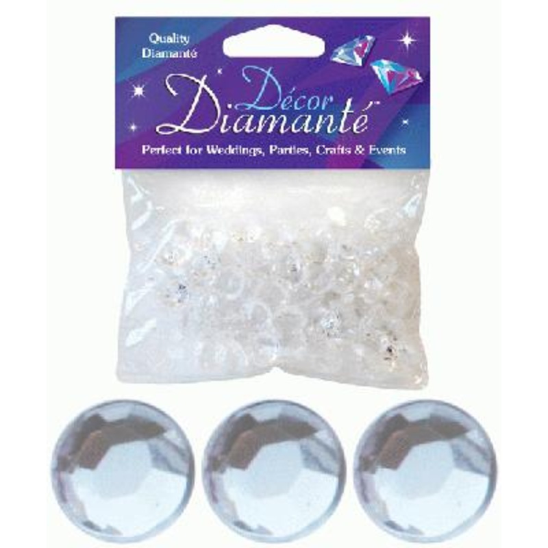Dcor Diamant x 12mm – 28g bag – Clear