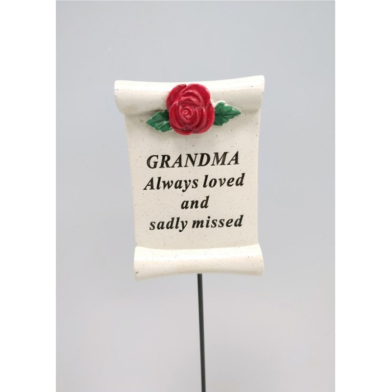 (Discontinued) Red Rose Scroll Stick – Grandma