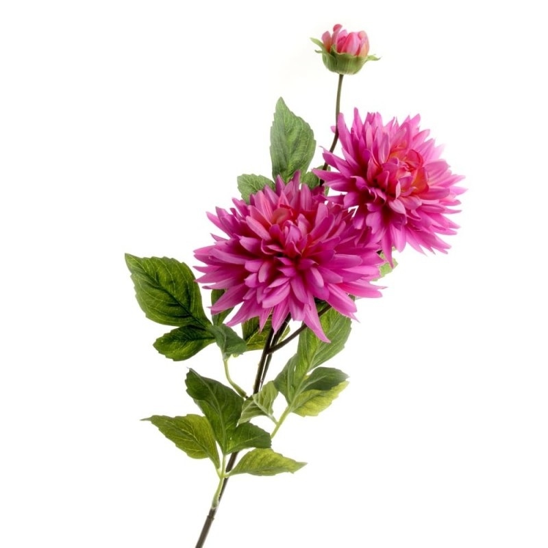 4 Head Spiked Dahlia – 108cm Height – Cerise