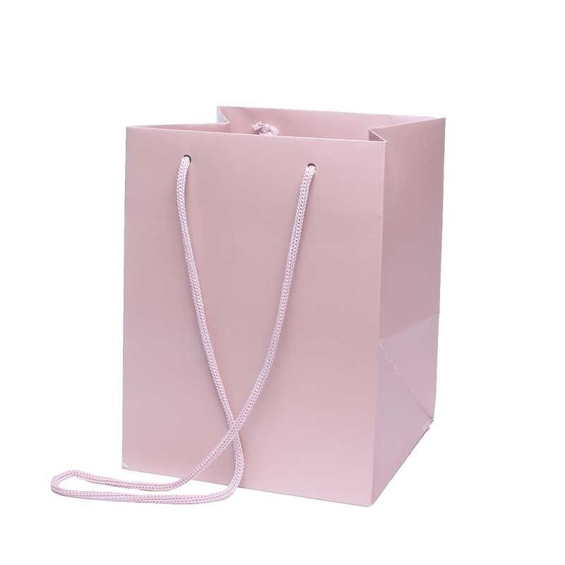 Hand Tied Rope Handle Bags x 10 – Rose Gold