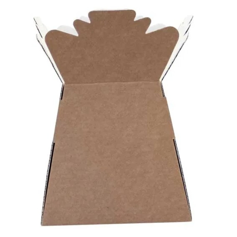 Single Natural Kraft Living Vase