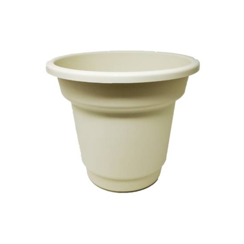 33cm Plastic Planter Pot – Ivory