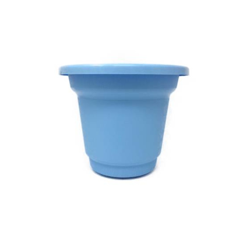 33cm Plastic Planter Pot – Pastel Blue