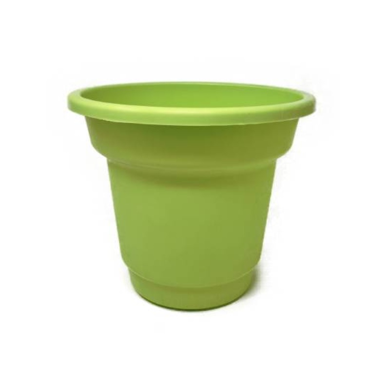 33cm Plastic Planter Pot – Pastel Green