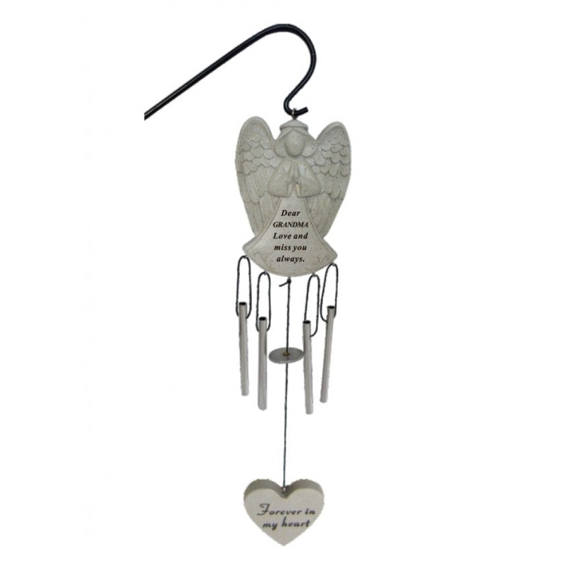 Praying Angel Windchime with Hanging Crook – Grandma