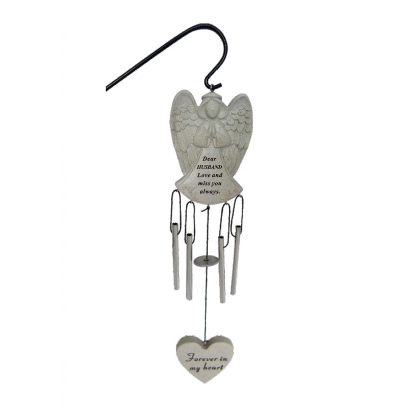 Praying Angel Windchime with Hanging Crook – Husband