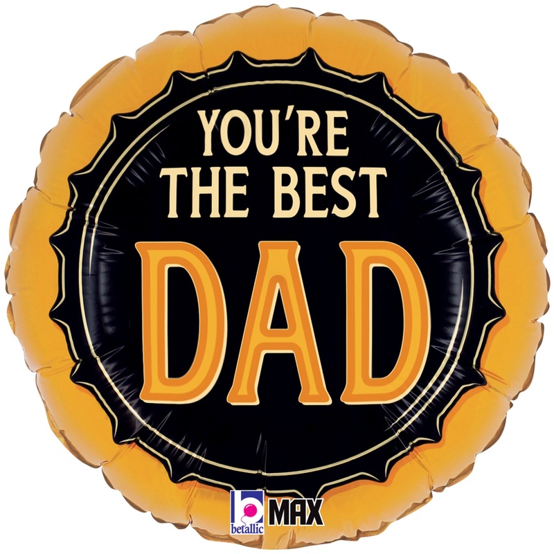 Father’s Day 18 Foil Balloon – ‘You’re The Best Dad’ Beer Design