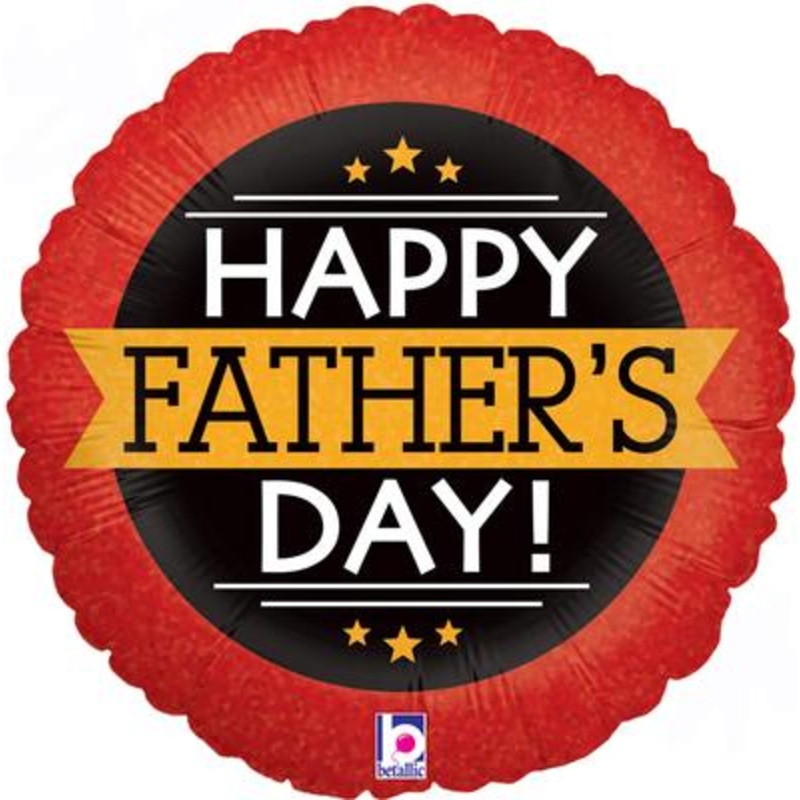 Father’s Day 18  Holographic Foil Balloon –  Father’s Day Banner