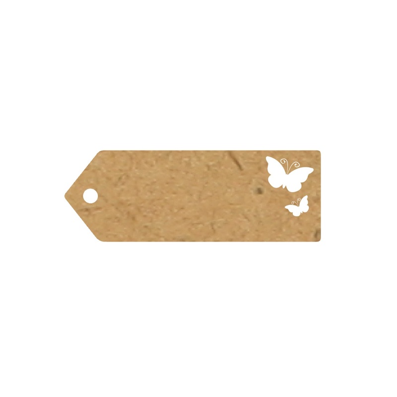 Greeting Tags 70mm x 25mm – Craft Finish Design No.503