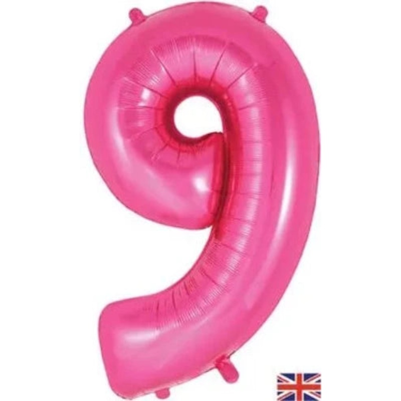Pink  34 Foil Balloon Number – 9