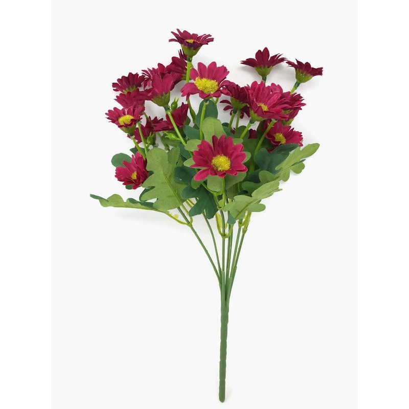 7 Stem Daisy Bush x 30cm – Burgundy Plum