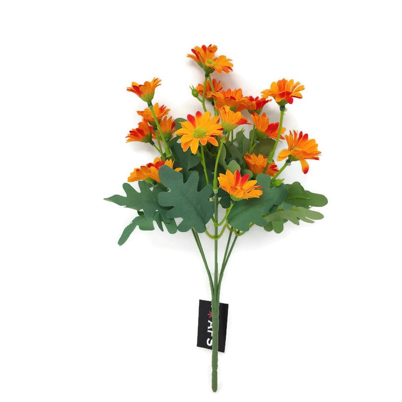 7 Stem Daisy Bush x 30cm – Orange