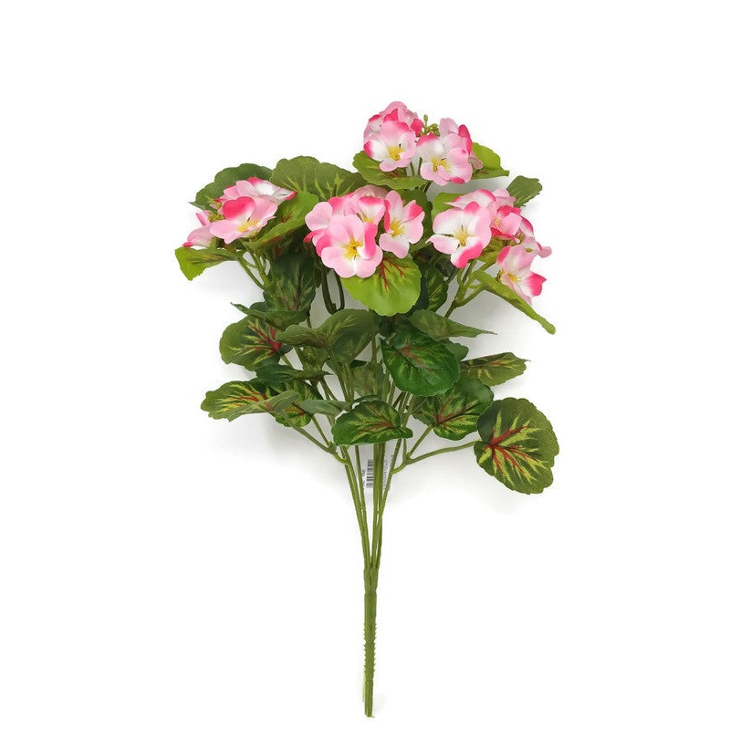 7 Stem Geranium Bush x 42cm – Pink