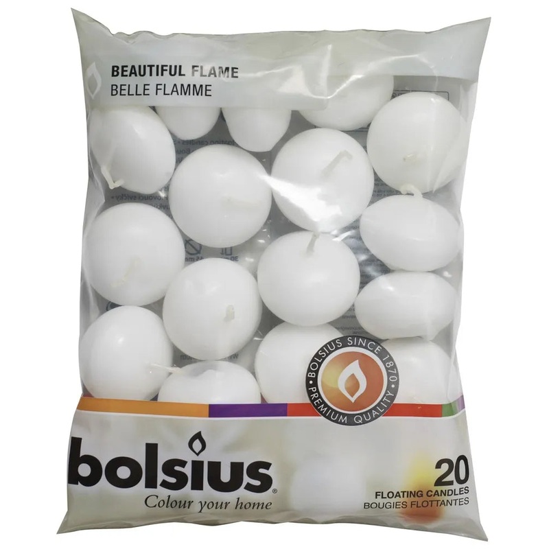 Floating Candles White – Bag of 20