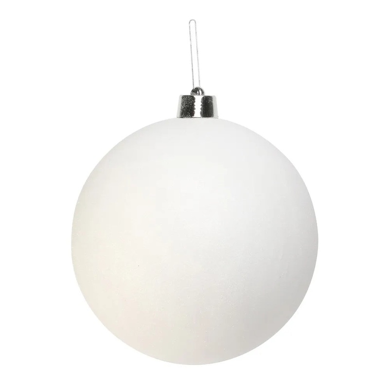 Giant White Shiny Shatterproof Bauble – 30cm