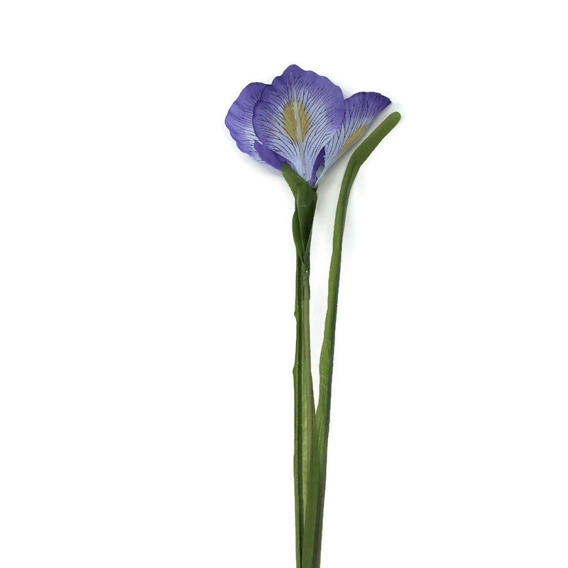 Purple Iris Flower Spray x 63cm