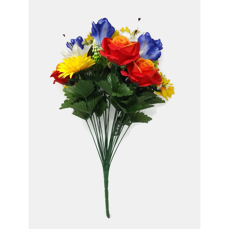 Rose Gerbera Lily &  Iris Mixed Bush x 50cm
