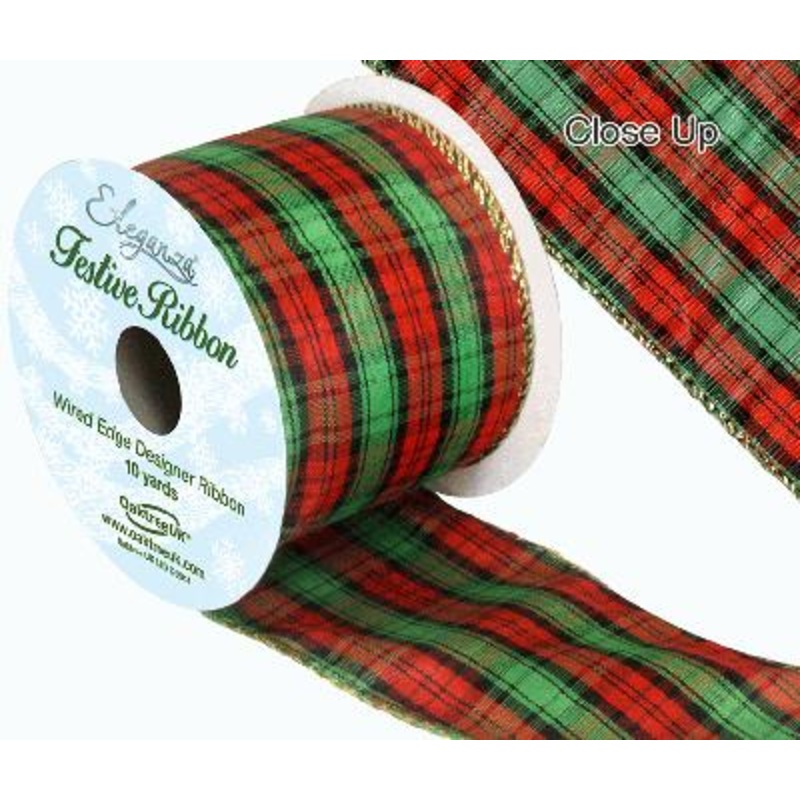 Tartan Wired Edge Pattern 63mm x 10yds