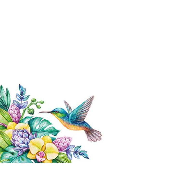 50  Blank Florist Cards – Hummingbird Floral