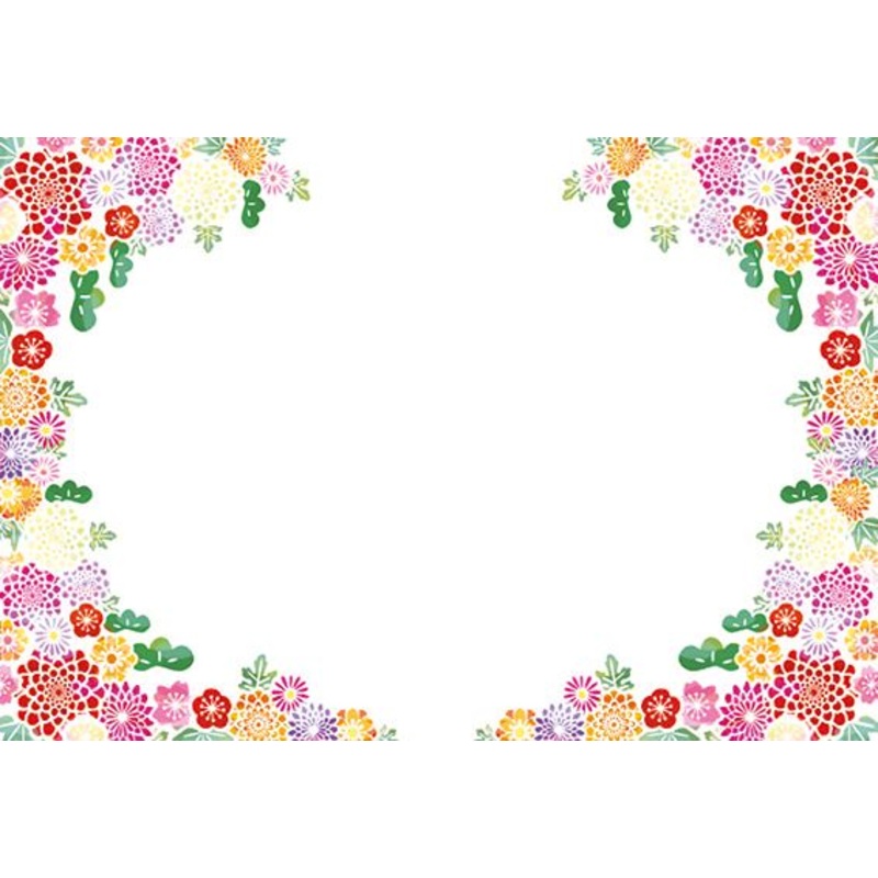 50  Blank Florist Cards – Mini Floral Circle