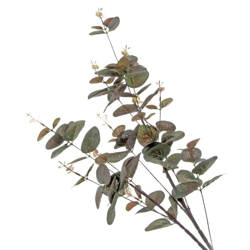Mini Silk Spiral Eucalyptus Spray – Brown (90cm long) SS9014