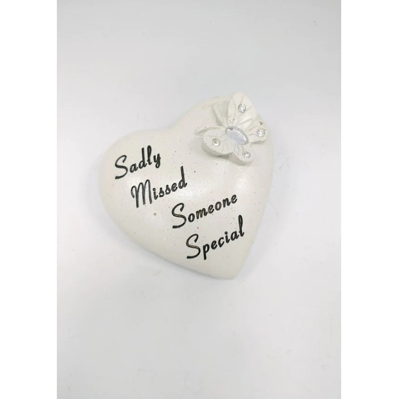 Small Diamante Heart with Butterfly – Someone Special .