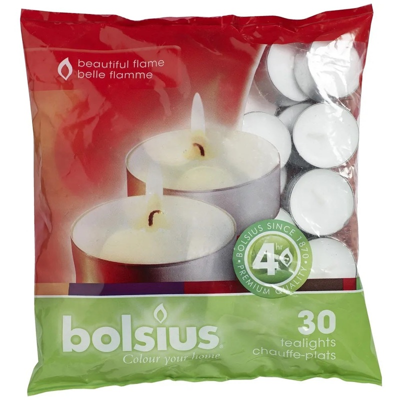 Tealights – Bag of 30 – Approx Burn time 4 Hours