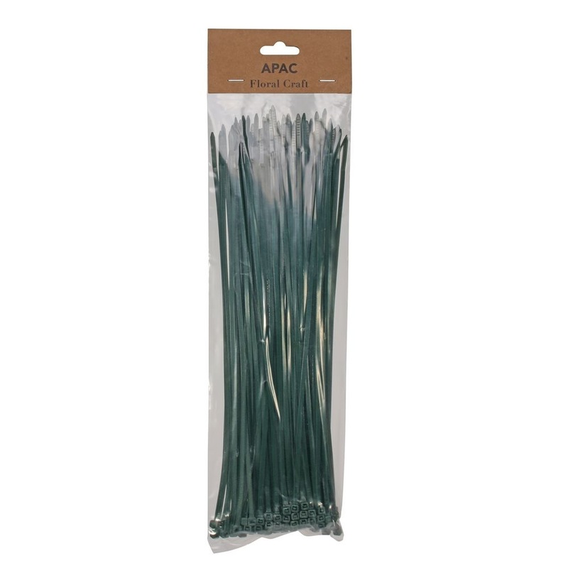 30cm Cable Ties x 100 – Dark Green