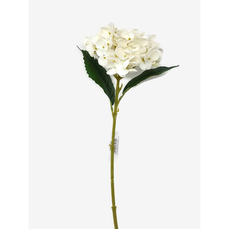 45cm White Hydrangea Stem