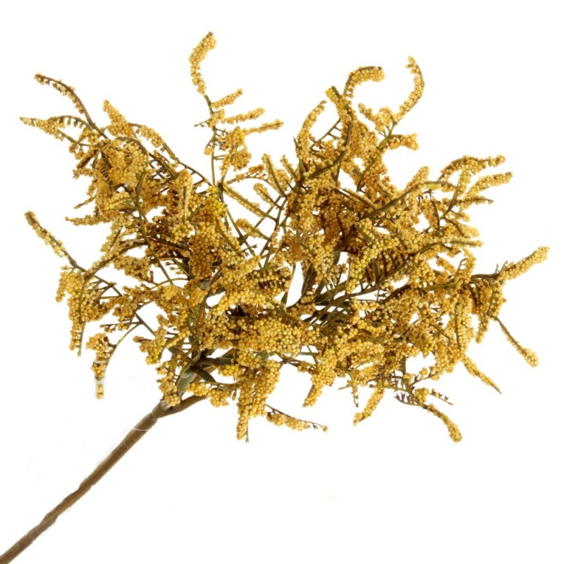 Artificial Limonium Bush – Yellow – 45cm long